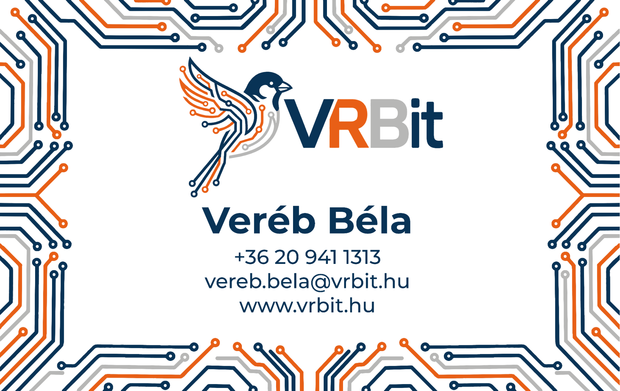 VRBit névjegy – Veréb Béla
